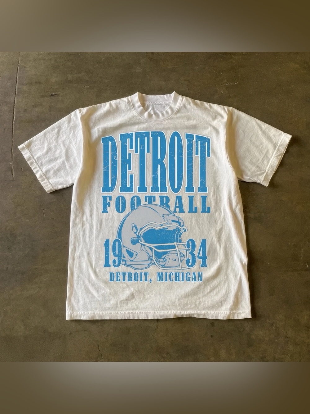 Detroit Football Comfort Color Vintage Style T-Shirt, Detroit Football Tee
